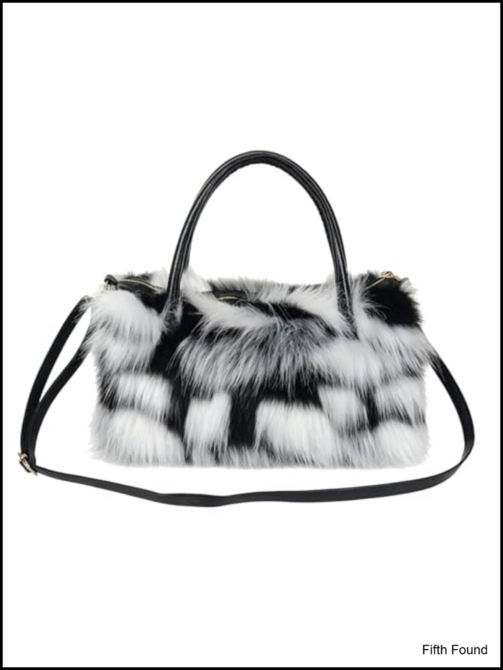 Faux Fur Tote Bag Fluffy Shoulder Handbag Furry Purse